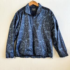 Athleta Blue Black Lace Zip Athletic Jacket